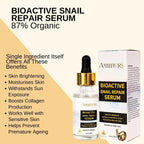 Ammuri Bioactive Snail Repair Serum | Anti-Aging Hydration with 87% Organic Ingredients – 30ml-4